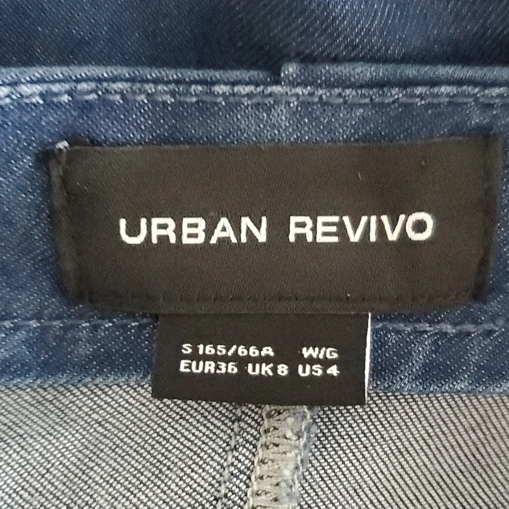Urban Revivo Strapless Chambray Denim mini dress with Ruched Sides size 4/EUR 36